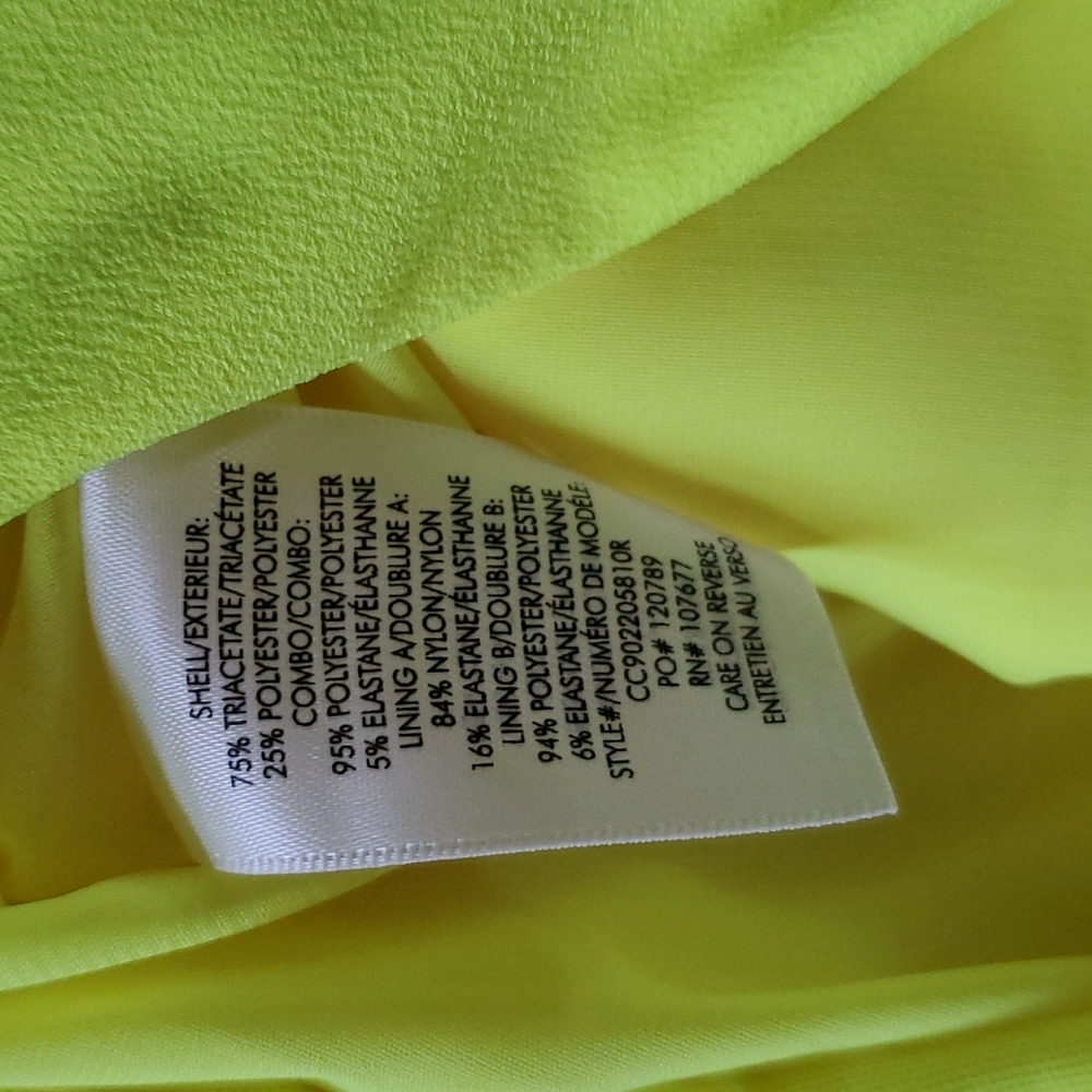 Alice & Olivia bodysuit - neon yellow - Picture 4 of 6